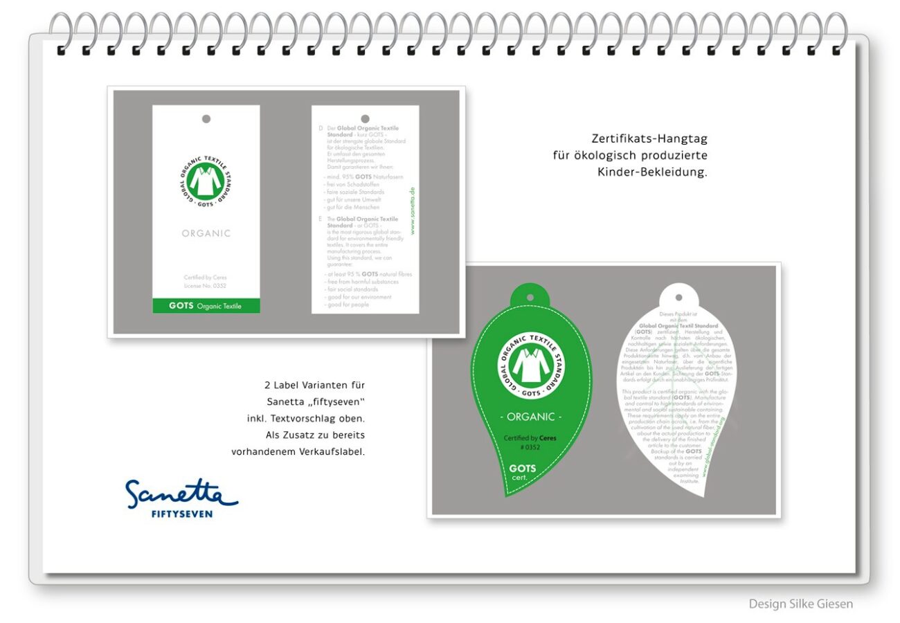 GOTs GOTS Etiketten Gestaltung