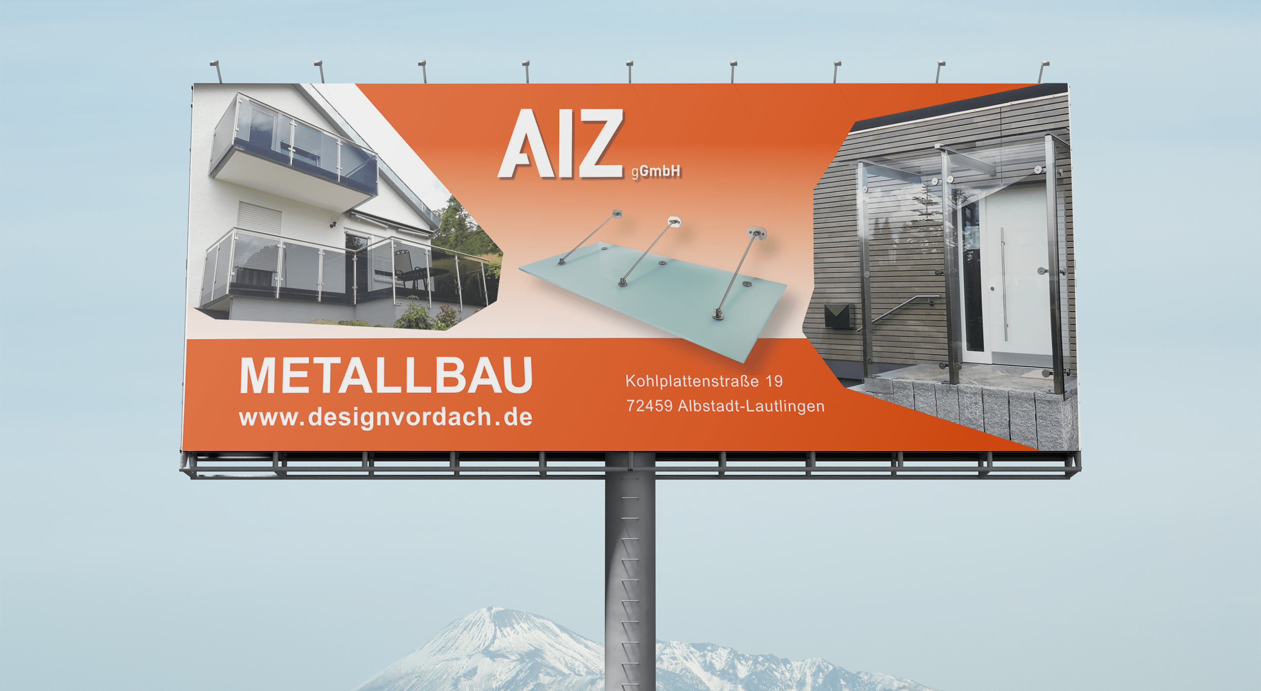 Banner Grafikdesign und Mockup zur Veranschaulichung